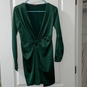 Green Dress with Split